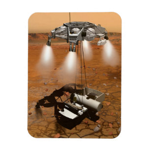 En Ascent Fordon som Lämnar Mars. Magnet