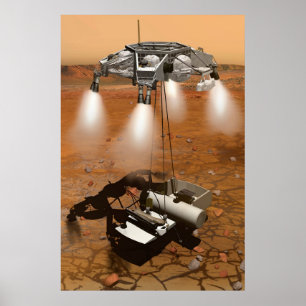 En Ascent Fordon som Lämnar Mars. Poster