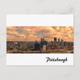 En åsikt från Mt Washington i Pittsburgh Vykort