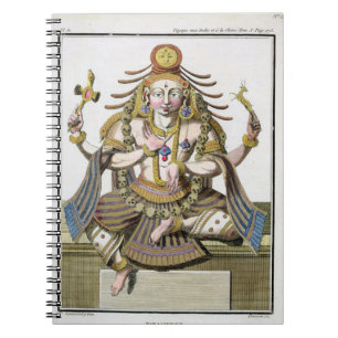 En aspekt av Shiva, från 'resan hjälpIndes et en Anteckningsbok