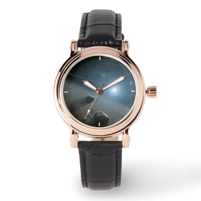 En asteroid Bälte runt Bright Star Vega. Armbandsur (Framsida)