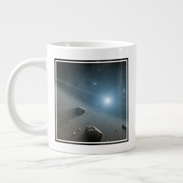 En asteroid Bälte runt Bright Star Vega. Jumbo Mugg (Vänster)