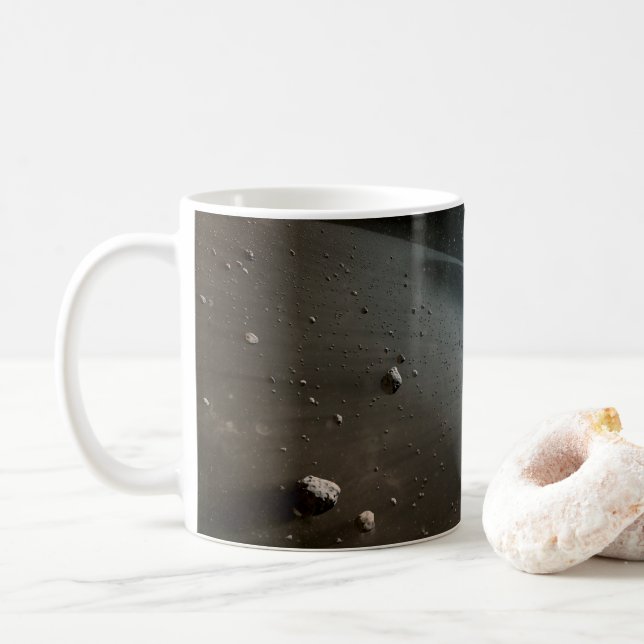En asteroid Bälte runt Bright Star Vega. Kaffemugg (Med munk)