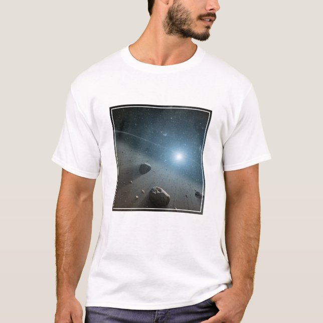 En asteroid Bälte runt Bright Star Vega. T Shirt (Framsida)