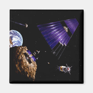 En asteroid som bryter beskickning magnet
