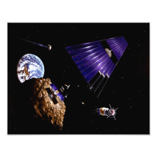 En asteroid-uppdrag fototryck