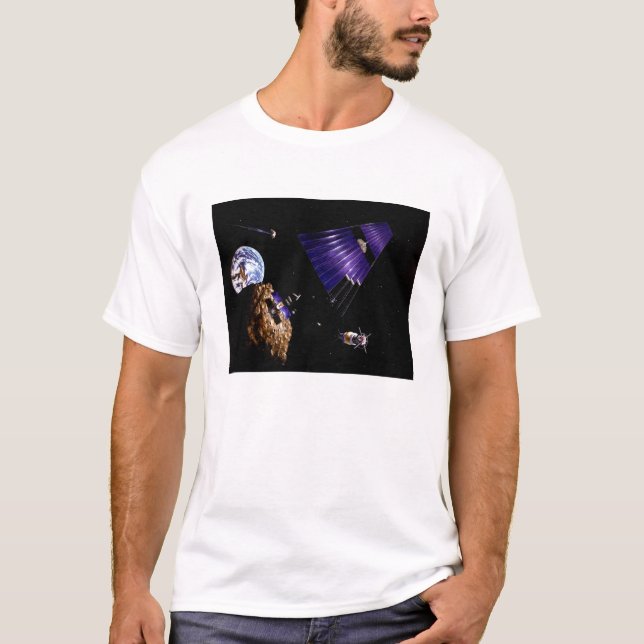 En asteroid-uppdrag t-shirt (Framsida)