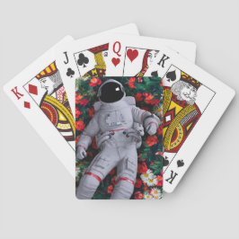 En astronaut i blommorna casinokort