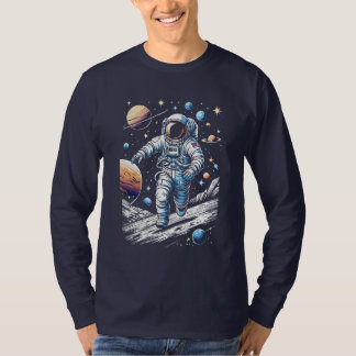 En astronaut på måne t shirt