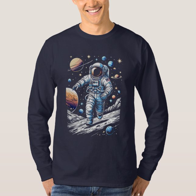 En astronaut på måne t shirt (Framsida)