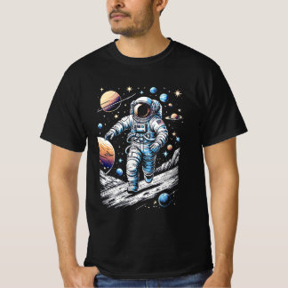En astronaut på måne t shirt