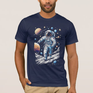 En astronaut på måne t shirt