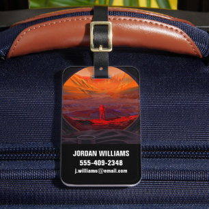 En astronaut på Mars Bagagebricka