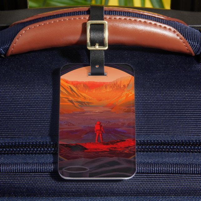 En astronaut på Mars Bagagebricka (Framsida Insitu 2)