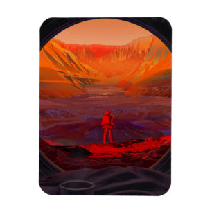 En astronaut på Mars Magnet