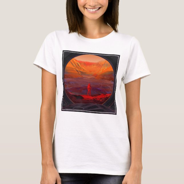 En astronaut på Mars T Shirt (Framsida)