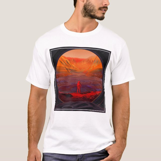 En astronaut på Mars T Shirt (Framsida)