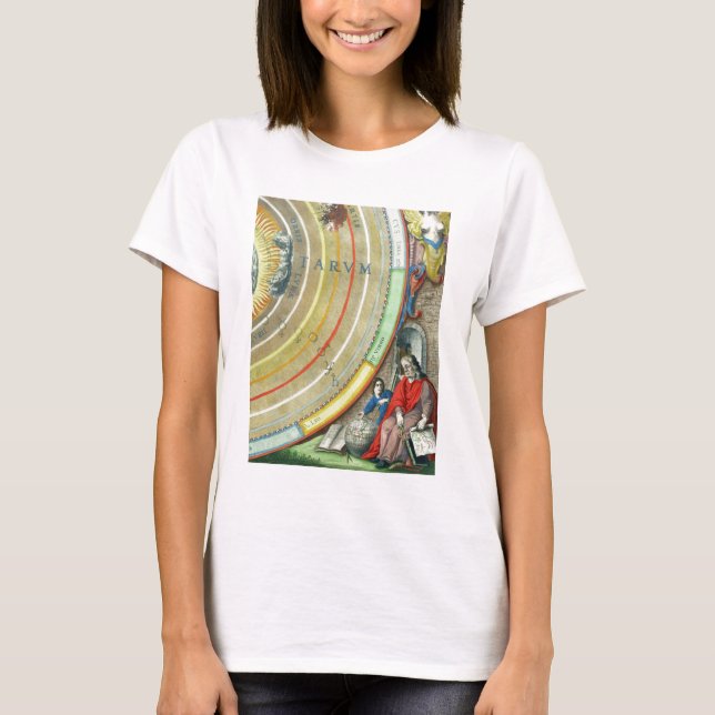 En astronomer, från karta i planeterna, f tee shirt (Framsida)