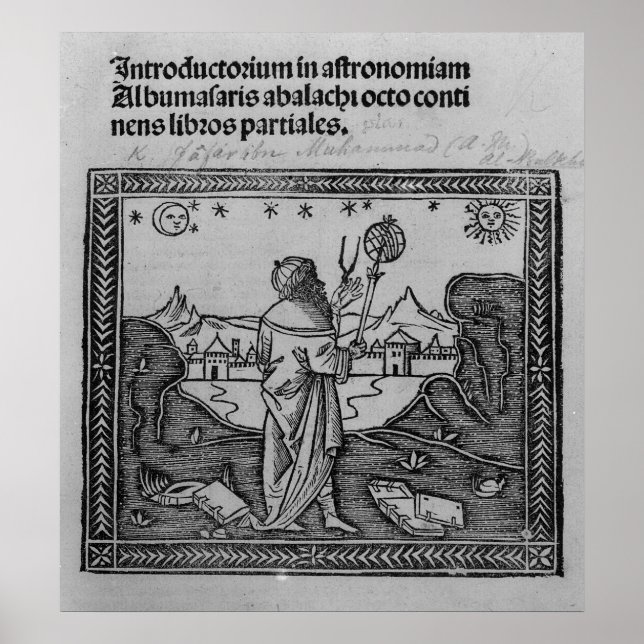 En astronomer Stargazing Poster (Framsidan)