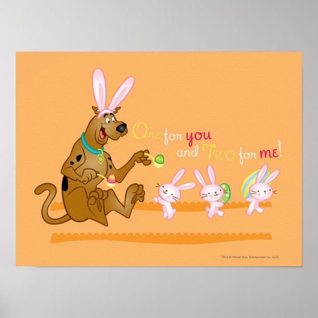 En åt er två åt mig poster (Framsidan)