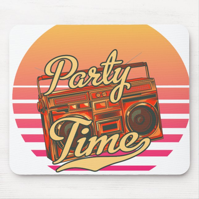 En återmusikkran från den gamla skolan musmatta (Framsidan)