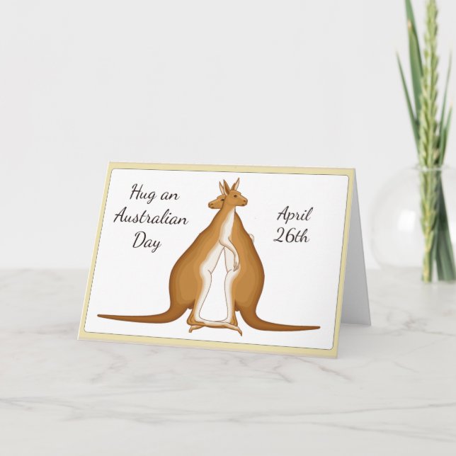 En australisk dag, 26:e april helgkort (Framsida)