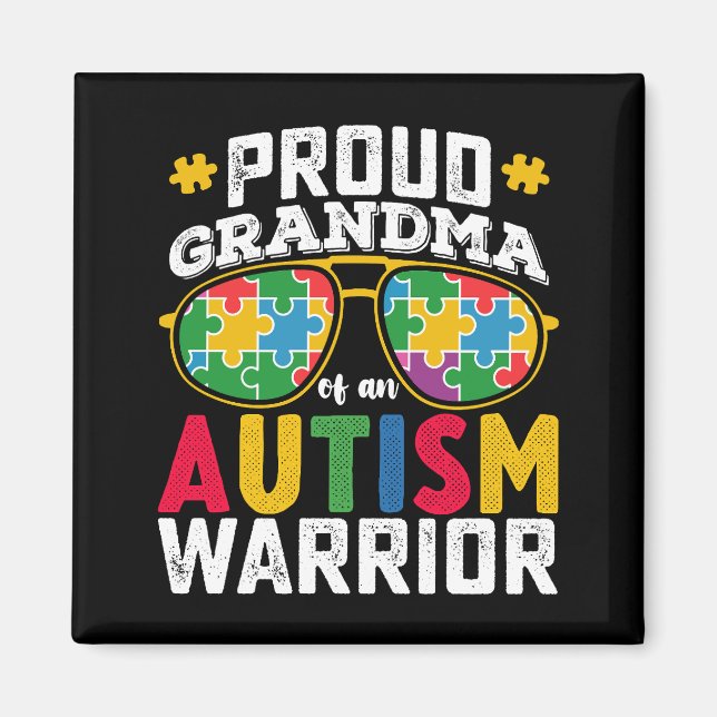 En Autismkrigarfamiljs berömda mormor Magnet (Framsidan)