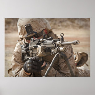 En automatisk vapenartillerist för squad ger poster