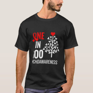 En Av 100 Med Medfödd Hjärtdefekt Månad Chd Krigar T Shirt