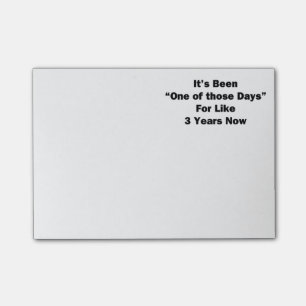 En av de dagar post-it block