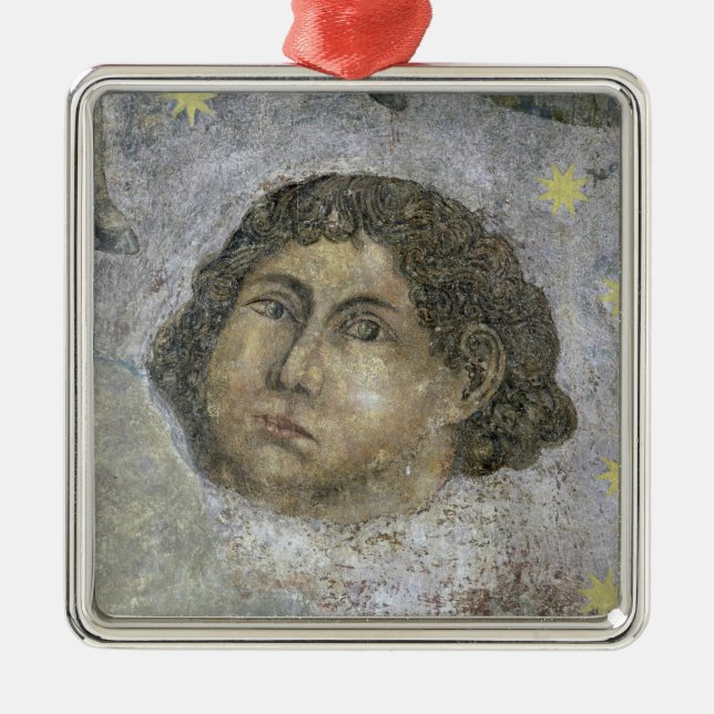 En av de fyra vind, specificerar från julgransprydnad metall (Framsidan)