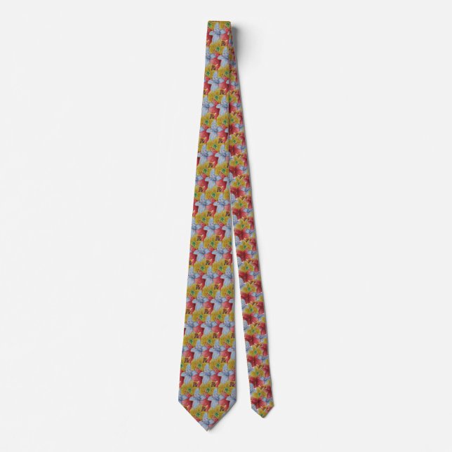 en av de unika över färglös blommigt Neck Tie Slips (Framsida)