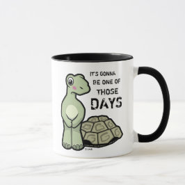 En av den gulliga sköldpaddan för de dagar mugg