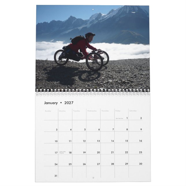 En av den Handcycle 2010 kalendern Kalender (Jan 2027)