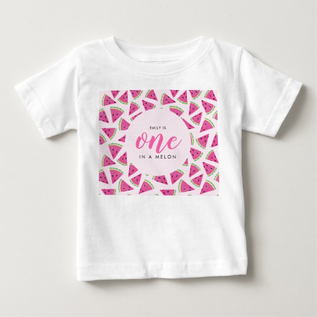En av en melon 1-årsdag t shirt (Framsida)