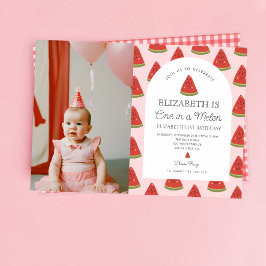 En av en Melon Little Sweets första födelsedag Inbjudningar