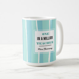 En av en miljon lärare. Anpassat namngivningsprogr Kaffemugg