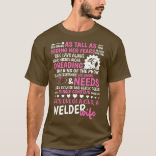 En av en slags walder-frusprofessvetdare för Welde T Shirt
