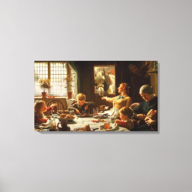 En av familjen (Donkey Matas) Canvastryck (Framsida)