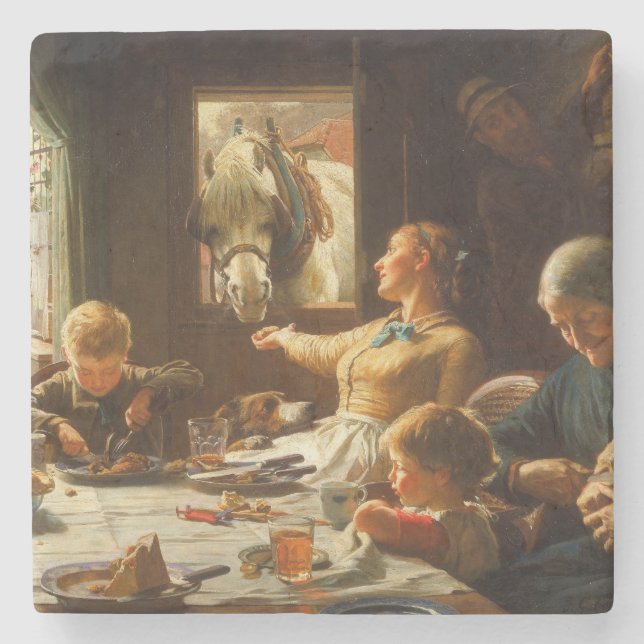 En av familjen (Donkey Matas) Stenunderlägg (Framsidan)