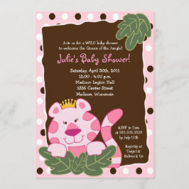 EN AV JUNGLE TIGER 5x7-babyduschen Inbjudningar