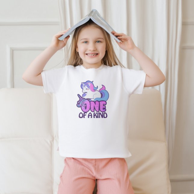 En av Kind Kawaii Kids Unicorn T Shirt (Skapare uppladdad)