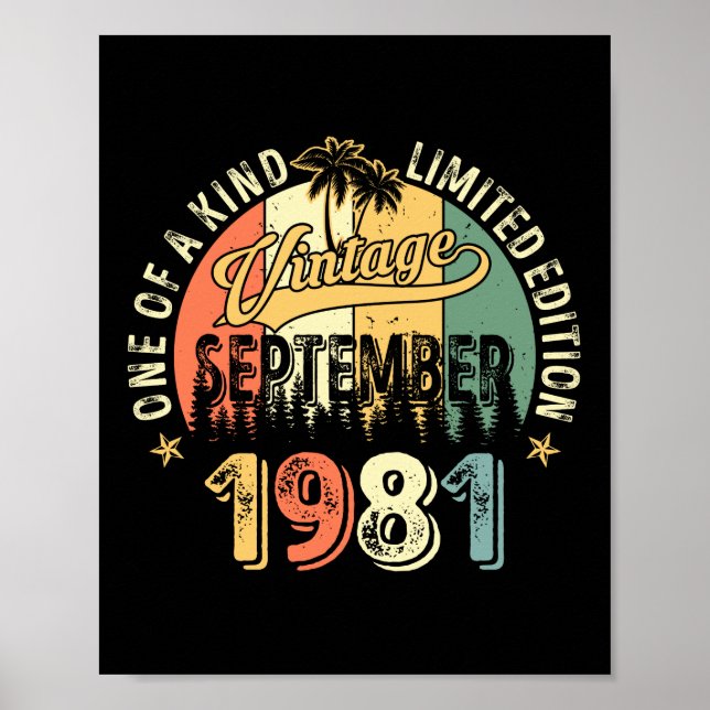 En av liknande Vintagar september 1981 Poster (Framsidan)