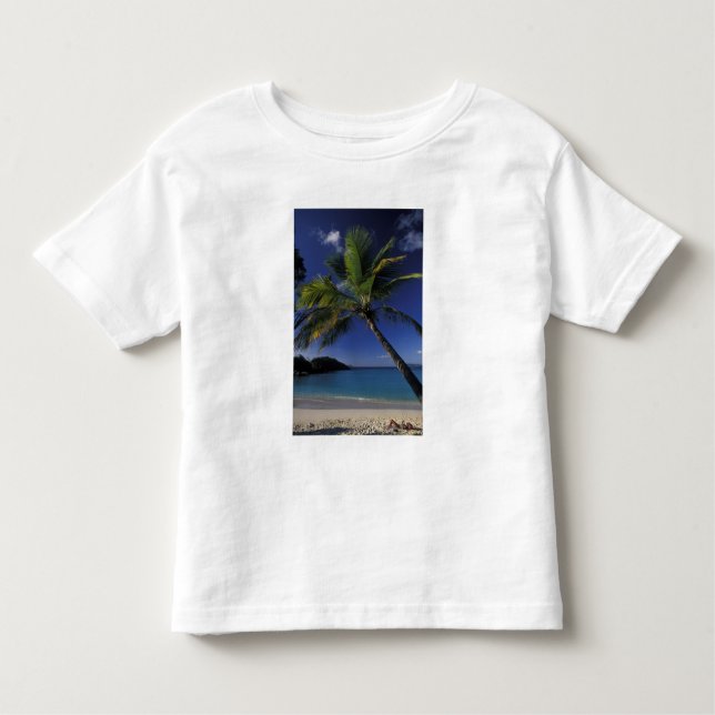 En av världens bästa stränder. Trunk Bay på Tee Shirt (Framsida)