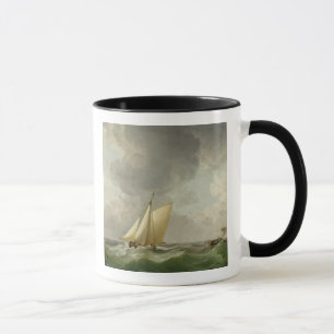 En avskiljare i en stark brygga (olja på koppar) mugg