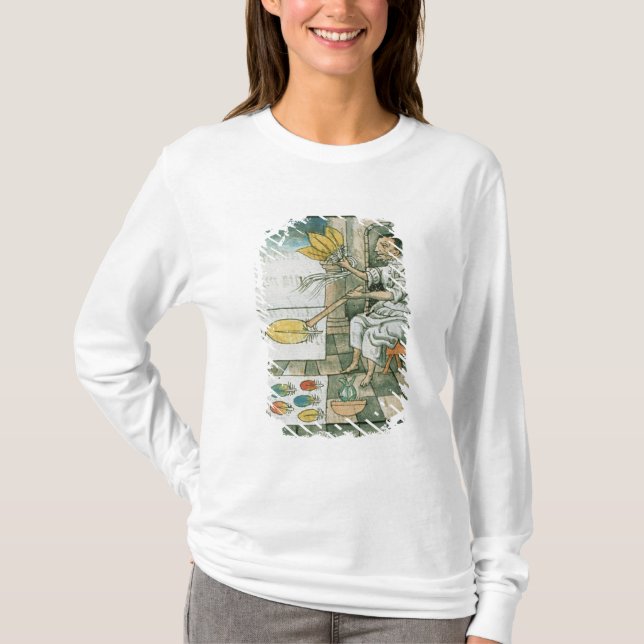En Aztec fjäderhantverkare T-shirt (Framsida)
