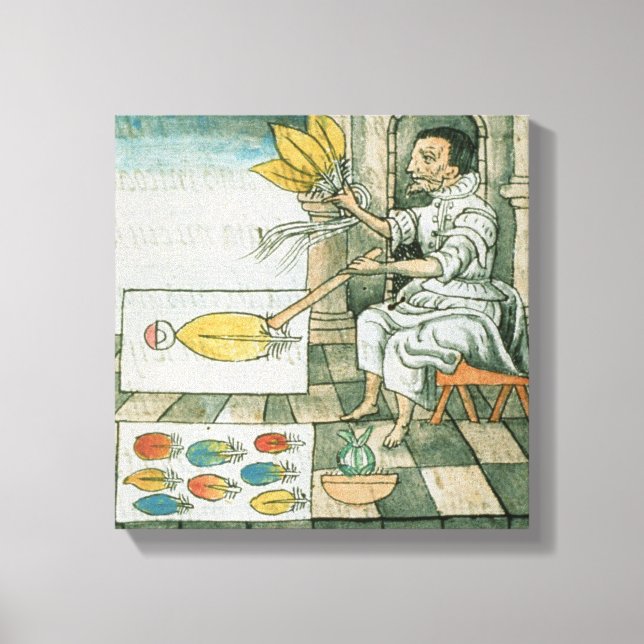 En Aztec-ludderartisan Canvastryck (Framsida)