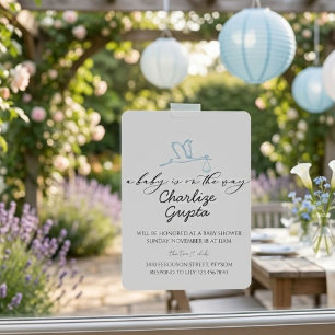En baby är på väg Baby Shower Inbjudningar