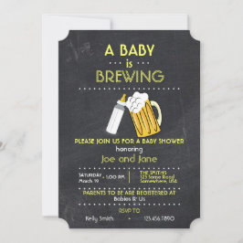 En baby bryggar inbjudningar