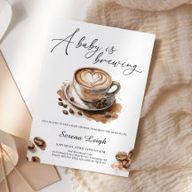 En baby brygger kaffe Baby Shower
